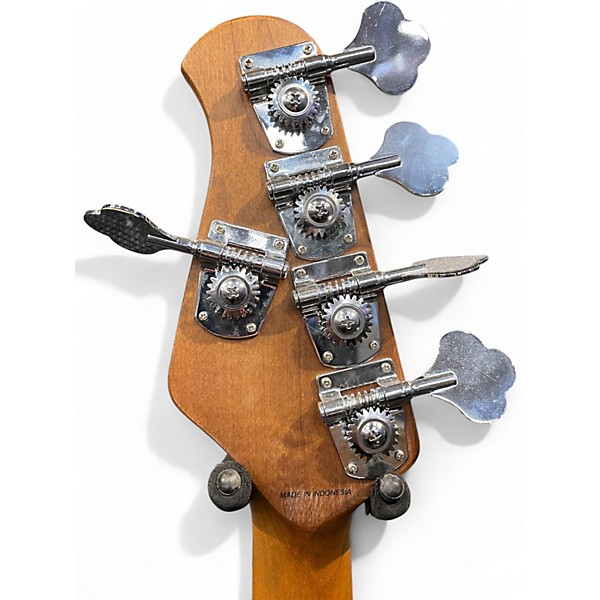 Used Sterling by Music Man STINGRAY5 RAY35 BLUE SPARKLE Electric Bass Guitar