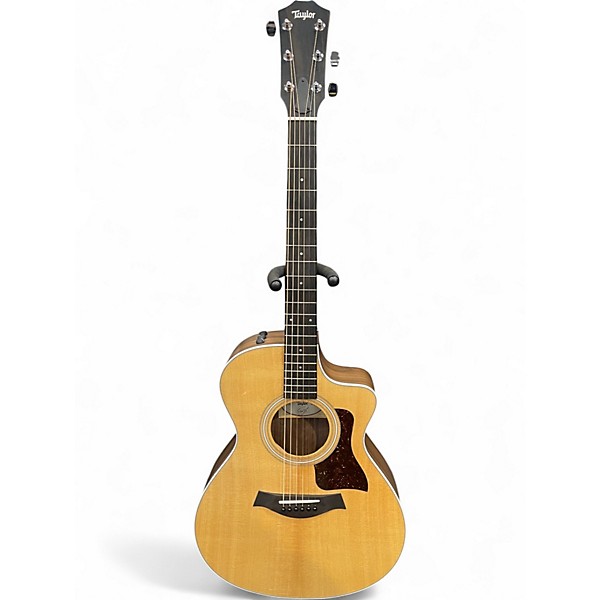 Used Taylor 212ce Natural Acoustic Electric Guitar