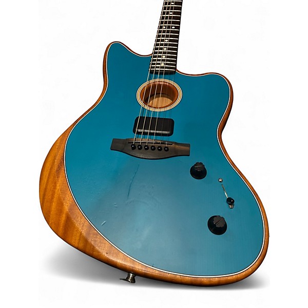 Used Fender ACOUSTASONIC JAZZMASTER Ocean Turquoise Acoustic Electric Guitar