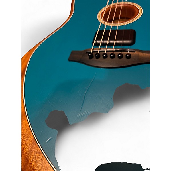 Used Fender ACOUSTASONIC JAZZMASTER Ocean Turquoise Acoustic Electric Guitar