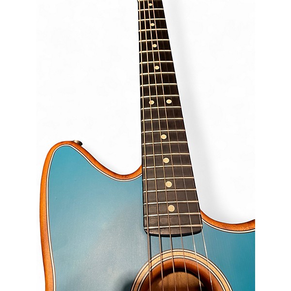 Used Fender ACOUSTASONIC JAZZMASTER Ocean Turquoise Acoustic Electric Guitar