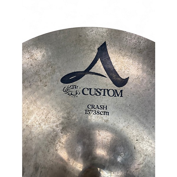 Used Zildjian 15in A Custom Crash Cymbal