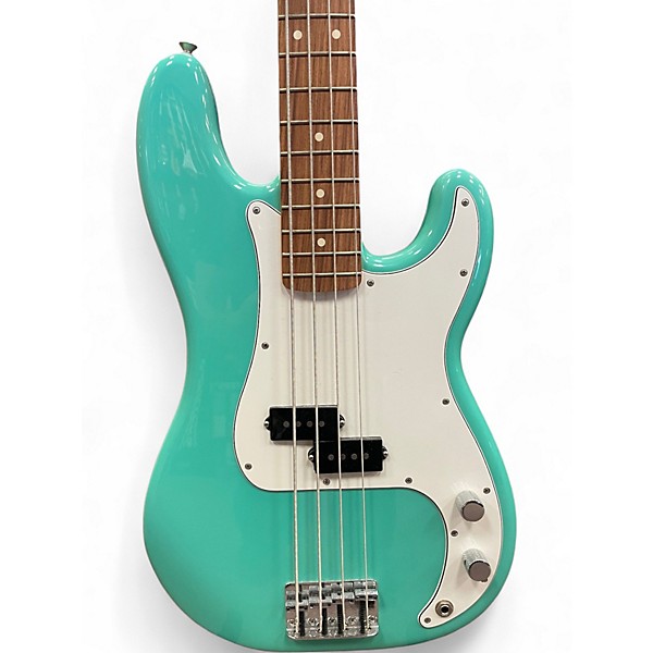 Used Fender Player Precision Bass Seafoam Green Electric Bass Guitar