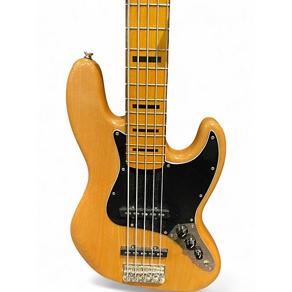 Used Squier CLASSIC VIBE JAZZ BASS 5 STRING Natural Electric Bass Guitar