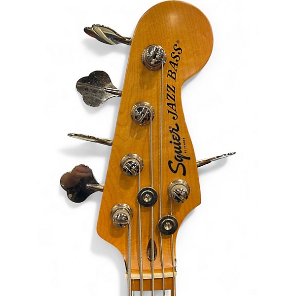 Used Squier CLASSIC VIBE JAZZ BASS 5 STRING Natural Electric Bass Guitar