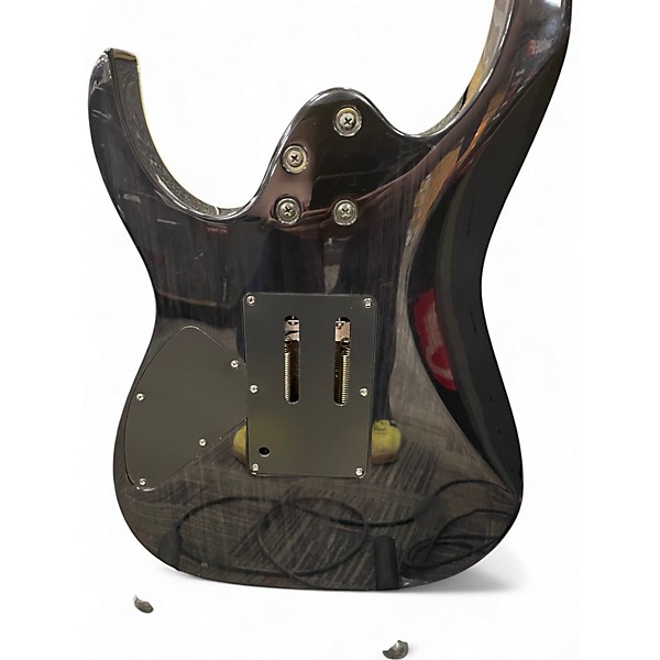 Used Ibanez RG4EX1 Trans Black Solid Body Electric Guitar