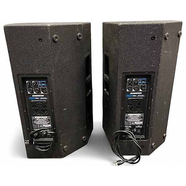 Used Samson RSX115 PAIR Powered Speaker