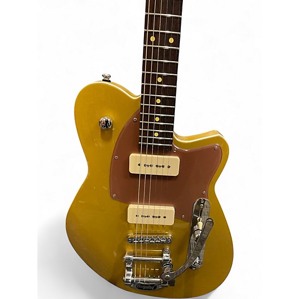 Used Reverend CHARGER 290 BIGSBY 2025 NAMM SHOW Gold Solid Body Electric Guitar