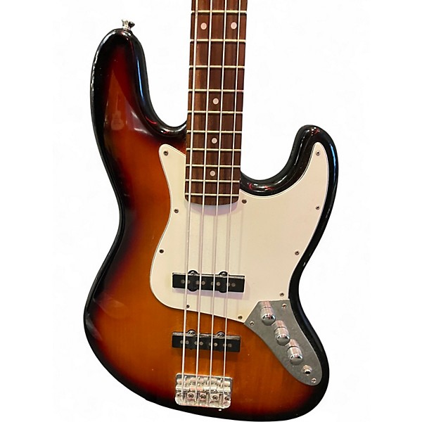 Used Squier JAZZ BASS STANDARD 2 Color Sunburst Electric Bass Guitar