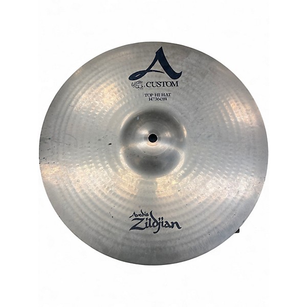 Used Zildjian 14in A Custom Hi Hat Pair Cymbal