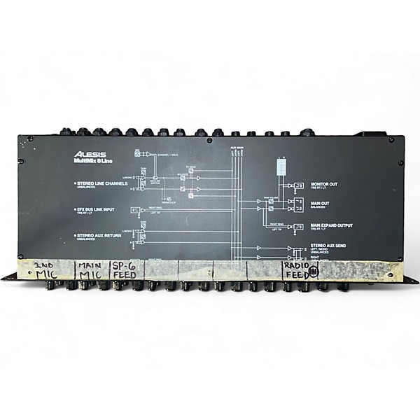 Used Alesis MultiMix 8 Rackmount Unpowered Mixer