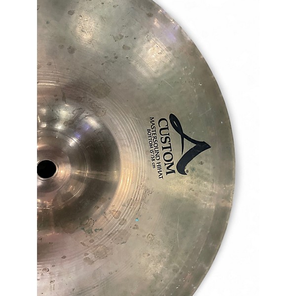 Used Zildjian 15in A Custom Mastersound Hi Hat Pair Cymbal