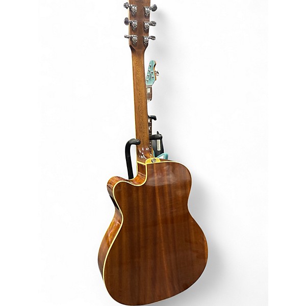 Used Alvarez AF60CE Folk Natural Acoustic Electric Guitar