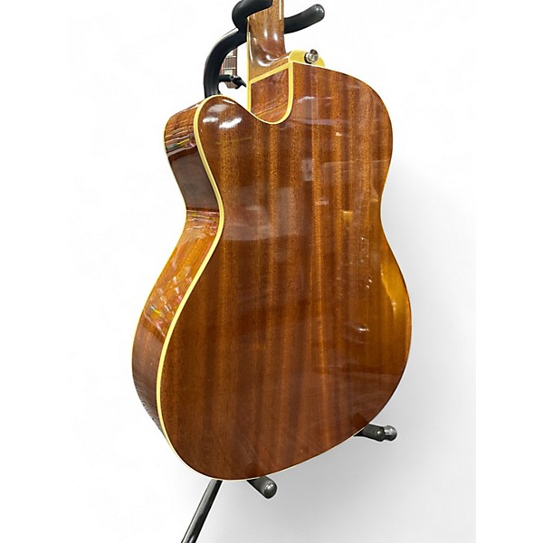 Used Alvarez AF60CE Folk Natural Acoustic Electric Guitar