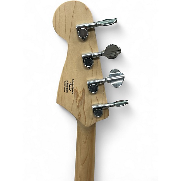 Used Squier Bronco CORAL Electric Bass Guitar