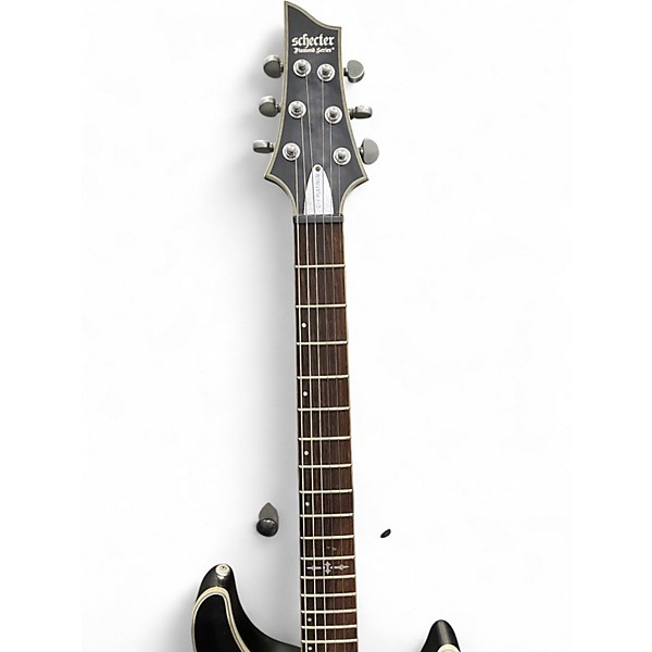 Used Schecter Guitar Research C-1 Platinum Trans Black Solid Body Electric Guitar