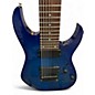 Used Ibanez RG8 8 String Blue Solid Body Electric Guitar