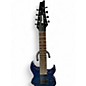 Used Ibanez RG8 8 String Blue Solid Body Electric Guitar