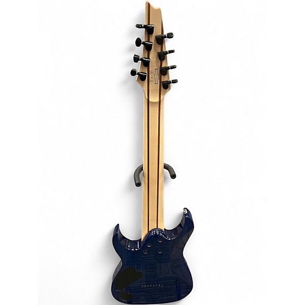 Used Ibanez RG8 8 String Blue Solid Body Electric Guitar