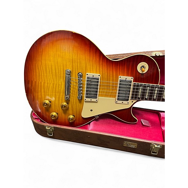Used Gibson 1959 Reissue Murphy Light Aged Les Paul 2 Color Sunburst Solid Body Electric Guitar