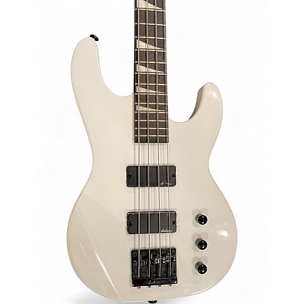 Used Jackson JS2 Concert White Electric Bass Guitar