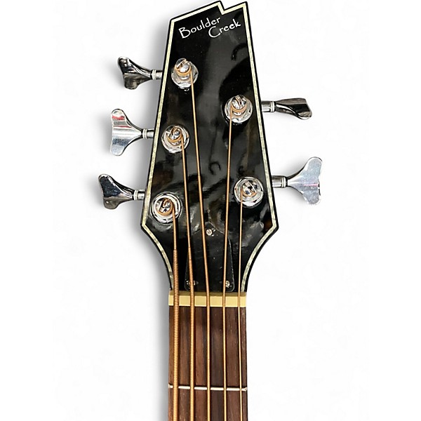 Used Boulder Creek EBR1-B5 Black Electric Bass Guitar