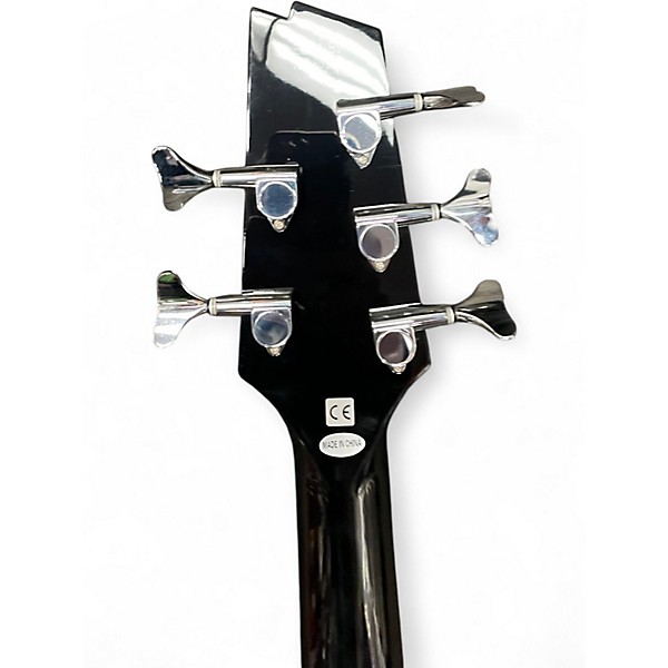 Used Boulder Creek EBR1-B5 Black Electric Bass Guitar