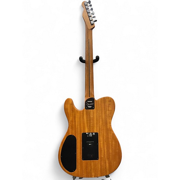 Used Fender Acoustasonic Player Telecaster Brushed Black Acoustic Electric Guitar