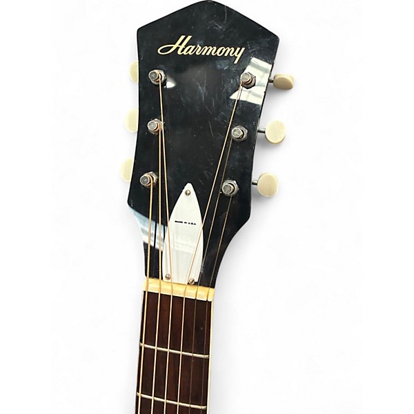 Used Harmony HC55 Natural Acoustic Electric Guitar