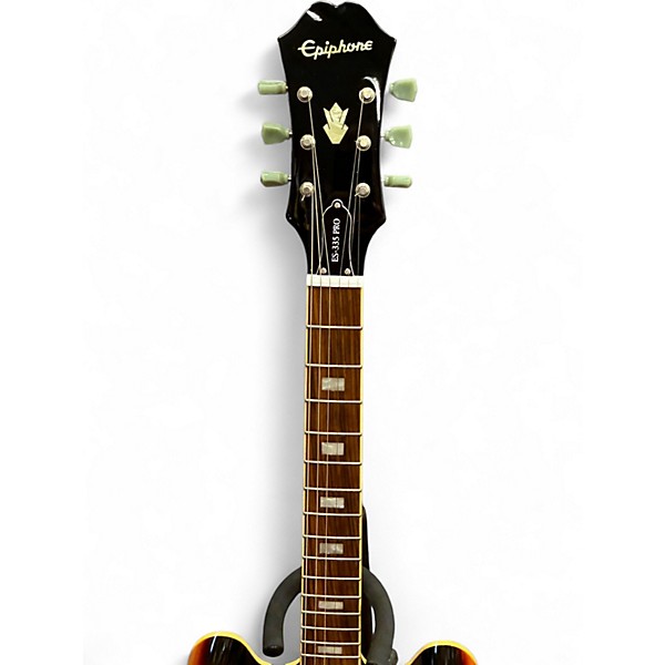 Used Epiphone ES335 Pro Vintage Sunburst Hollow Body Electric Guitar