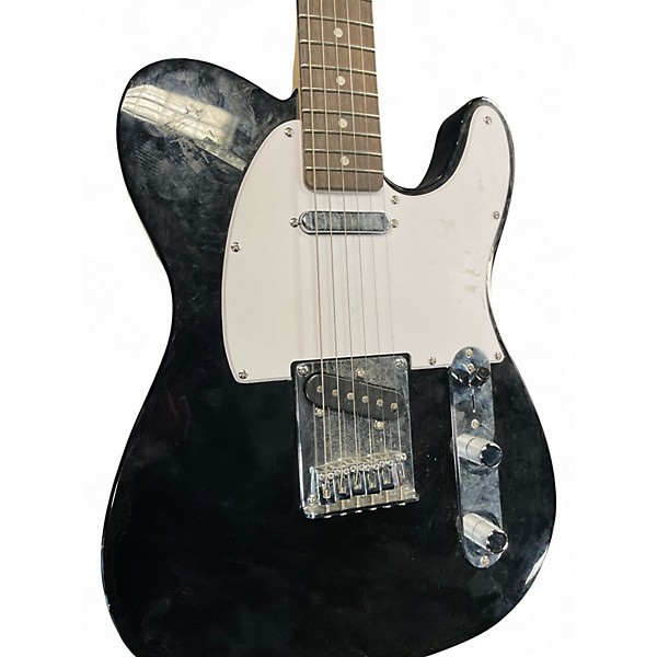 Used Squier TELECASTER AFFNITY TONE KNOB NOT WORKING Black Solid Body Electric Guitar