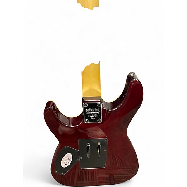 Used Schecter Guitar Research Omen Extreme 6 Black Cherry Solid Body Electric Guitar