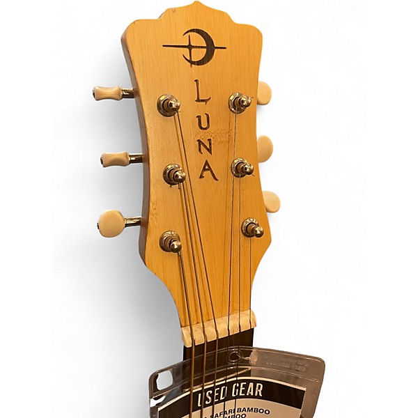Used Luna SAFARI BAMBOO 3/4 NATURAL BAMBOO Acoustic Guitar