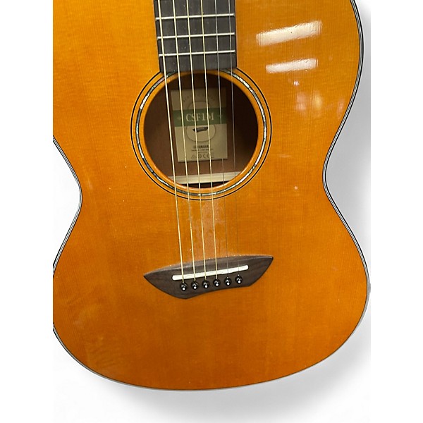 Used Yamaha CSF1M PARLOR Natural Acoustic Electric Guitar
