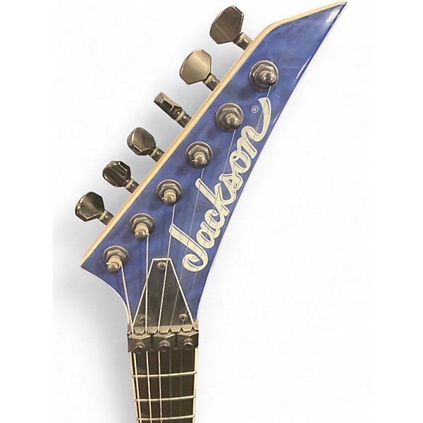 Used Jackson SOLOIST W/FLOYD NECK THRU BLUE QUILT/FLAME Solid Body Electric Guitar
