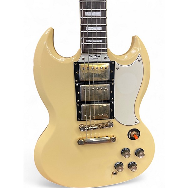 Used Epiphone Les Paul Custom SG Buttercream Solid Body Electric Guitar
