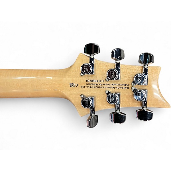 Used PRS SE Custom 24 Trans Black Solid Body Electric Guitar