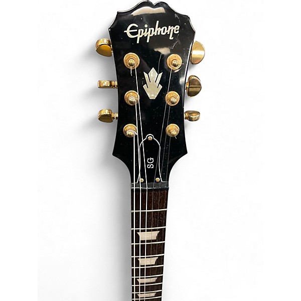 Used Epiphone G400 DELUXE Trans Blue Solid Body Electric Guitar