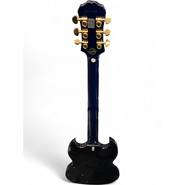 Used Epiphone G400 DELUXE Trans Blue Solid Body Electric Guitar