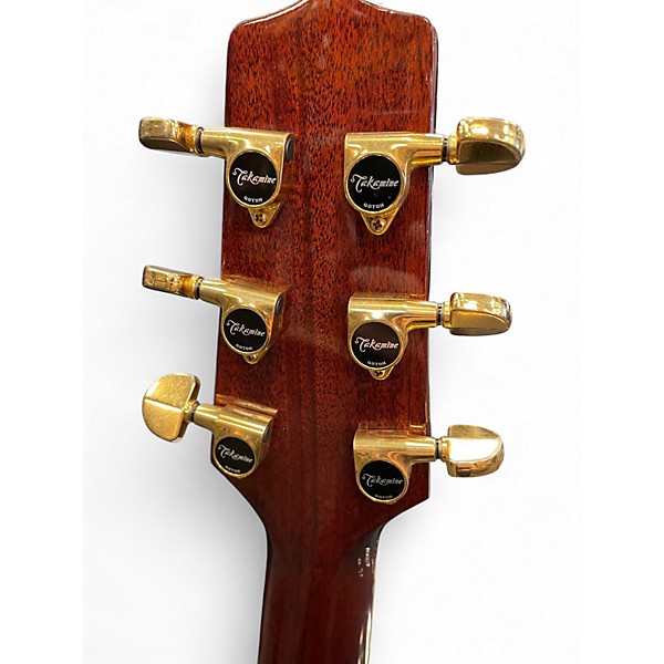 Used Takamine TDP215 Walnut Acoustic Electric Guitar