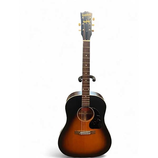 Used Epiphone Inspired by Gibson Custom 1942 Banner J-45 Tobacco Sunburst Acoustic Guitar