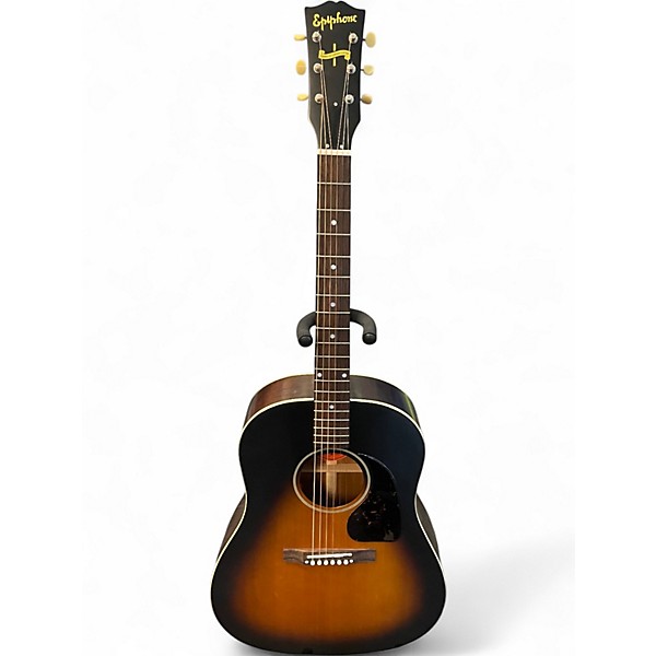 Used Epiphone Inspired by Gibson Custom 1942 Banner J-45 Tobacco Sunburst Acoustic Guitar