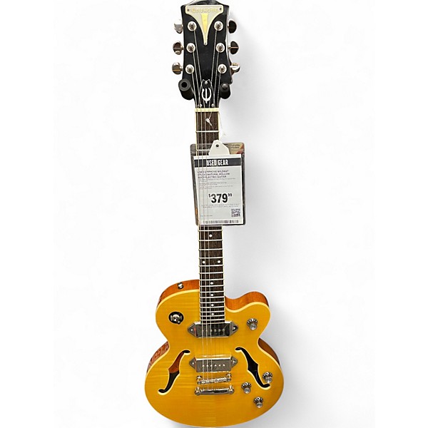 Used Epiphone Wildkat Studio Natural Hollow Body Electric Guitar