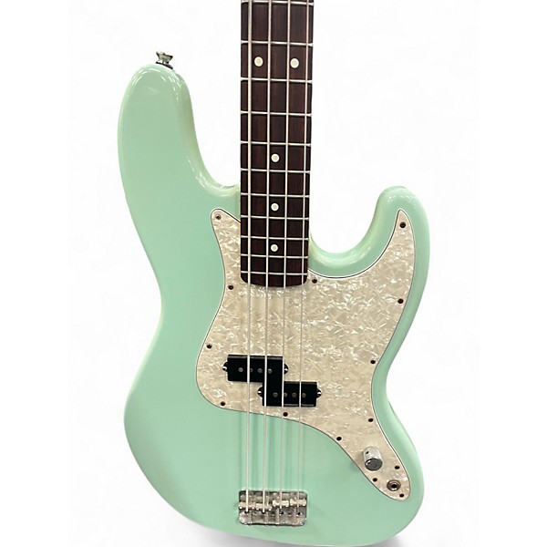 Used Fender Mark Hoppus Signature Jazz Bass Surf Green Electric Bass Guitar