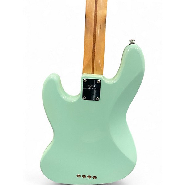 Used Fender Mark Hoppus Signature Jazz Bass Surf Green Electric Bass Guitar