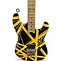 Used EVH Striped Series Black and Yellow Solid Body Electric Guitar