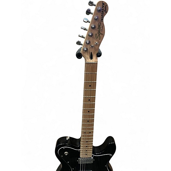 Used Squier Telecaster Custom Black Solid Body Electric Guitar