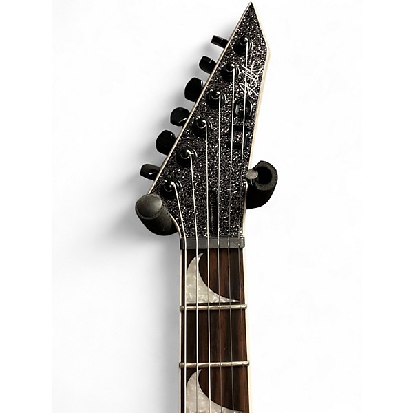 Used ESP LTD KIRK HAMMET SIGNATURE BLACK SPARKLE Solid Body Electric Guitar
