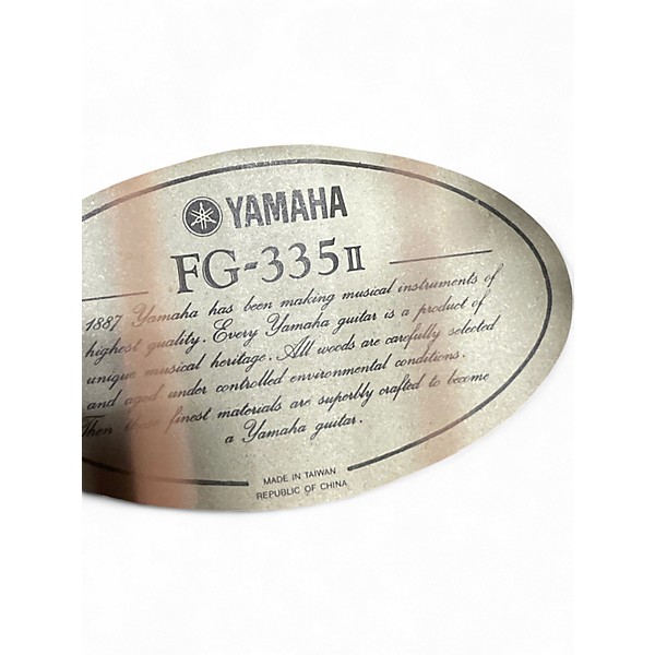 Used Yamaha FG335ii Natural Acoustic Guitar