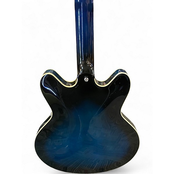 Used VOX BOBCAT Blue Burst Hollow Body Electric Guitar